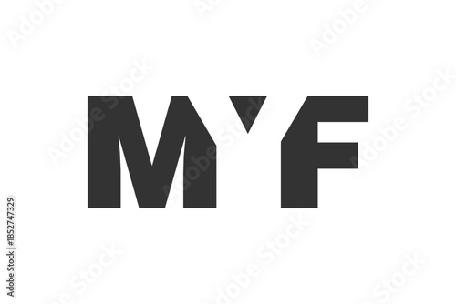 Free Download MYF logo design. Initial letter M Y F bold font style for tech startups, consulting, corporate branding. Creative company name, headlines typography identity, trendy logotype. - GFXLoad