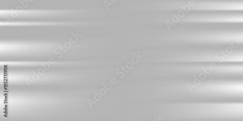 Silver foil background with metal mirror texture. Chrome gradient surface with light gloss simple abstract