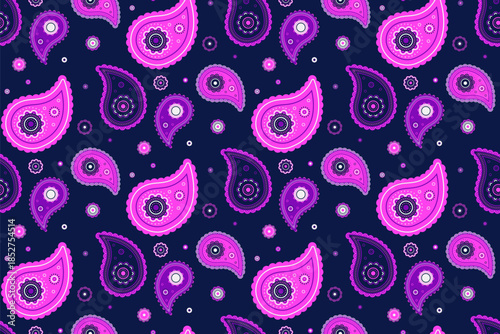 Sketching print in symmetry detailed. Artistic luxury at art tile. Decorating surface at material hand-drawn.