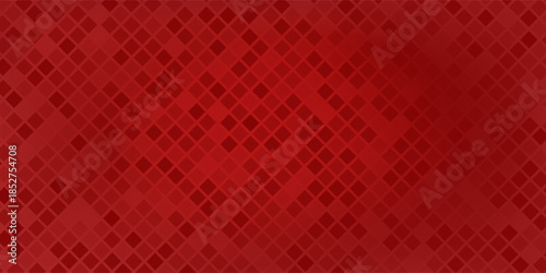 Abstract background of small squares or pixels in red colors