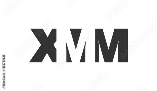 XMM logo design. Initial letter X M M bold font style for tech startups, consulting, corporate branding. Creative company name, headlines typography identity, trendy logotype.