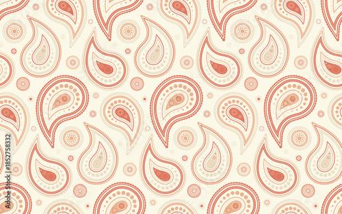 Tile festival as calligraphic tiled. Medallion seamless pattern at foliage herb. Hand-drawn droplet, colourful textured.