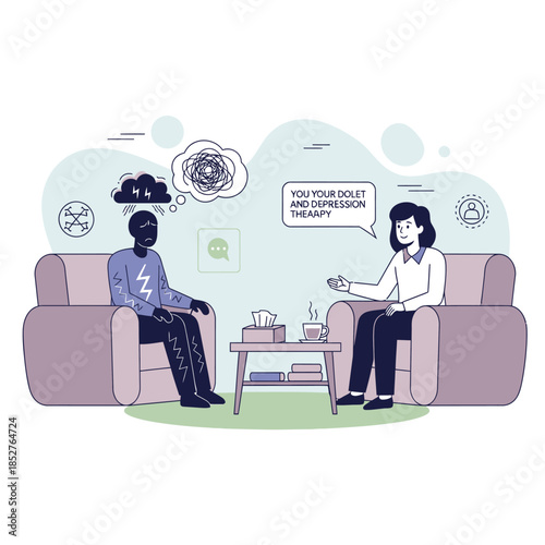 Therapeutic Counseling Session Illustrating Open Dialogue Between Therapist and Client