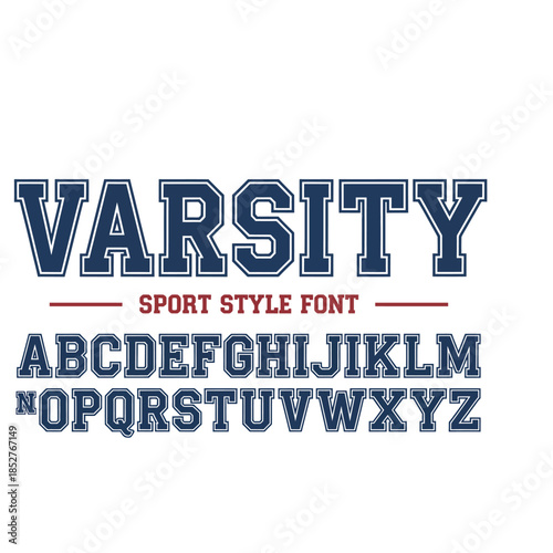 Athletic Varsity Font Mega Bundle: Collegiate Sports Alphabet and Jersey Numbers Pack
