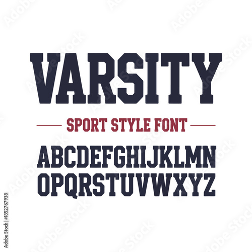 Master Athletic Font Collection: Collegiate Varsity, Sport Style Alphabet & Numbers Bundle