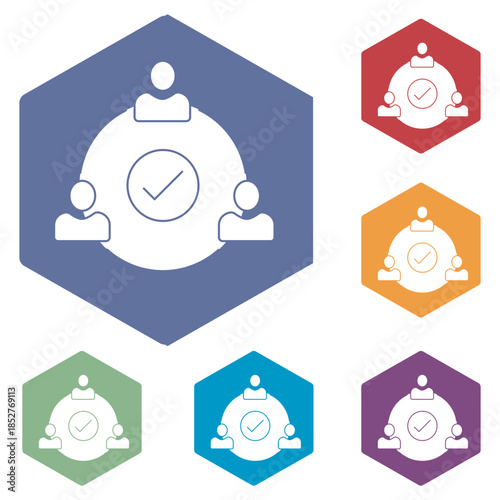 Collaboration Icon, Team Collaboration, Working Together, Group Cooperation, Shared Effort, vector