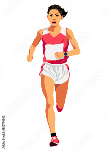 女子マラソンランナー