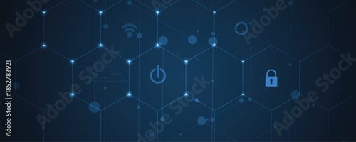 Future cyber technology web services for business and internet project.