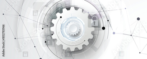 Future cyber technology web services for business and internet project.