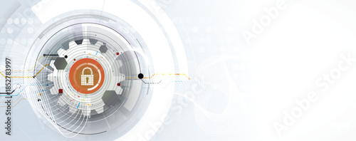 Future cyber technology web services for business and internet project.