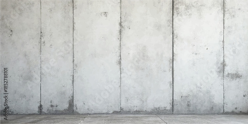 Dark aged concrete wall and floor backdrop with a rough grunge stone texture and vintage gray cement surface pattern