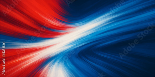 Abstract colorful red background with lines and waves