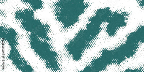 Seamless nature design featuring a green fabric material texture with an abstract paint pattern and grunge art illustration on a vector wallpaper