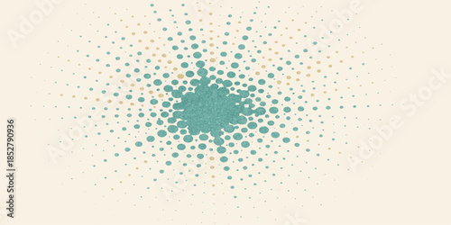 Futuristic digital wallpaper featuring a blue spiral halftone pattern and light dots in an abstract vector technology space concept