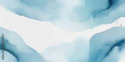 Blue sky with fluffy clouds background