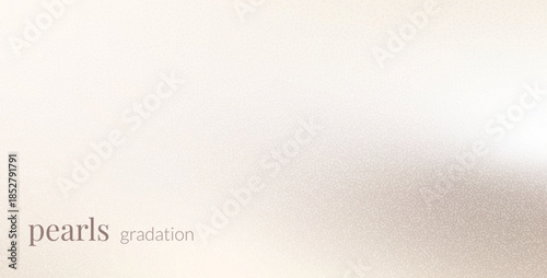 Grain pearl beige brown textured gradient. Neutral warm pastel grainy noise gradation. Light cream powder gradient background. Vector soft beige backdrop. Subtle gritty transition elegant wallpaper.