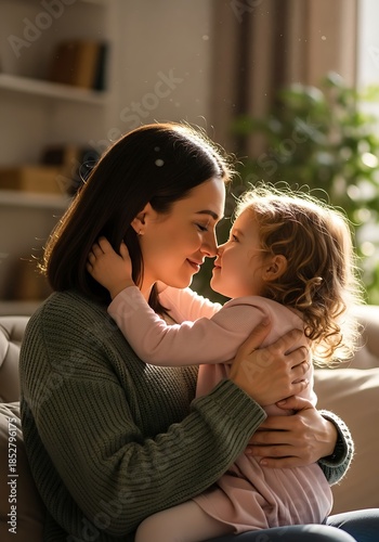 Sunlit Nuzzle: A Warm Embrace