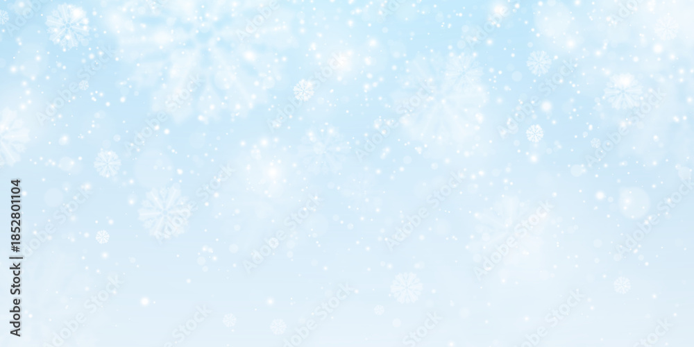 Fototapeta premium Christmas snowflake crystal overlay with shimmering frost glow and festive winter decoration design.