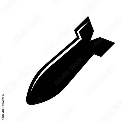 Air bomb vector icon