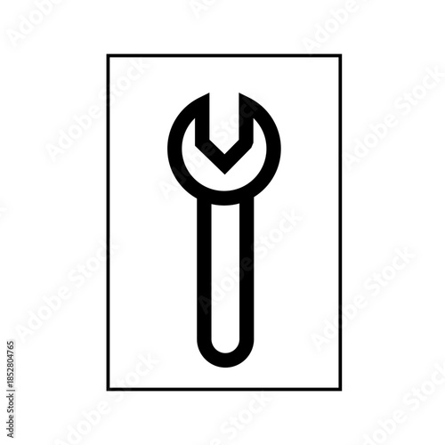 Document Settings icon vector image. Suitable for mobile apps, web apps and print media.