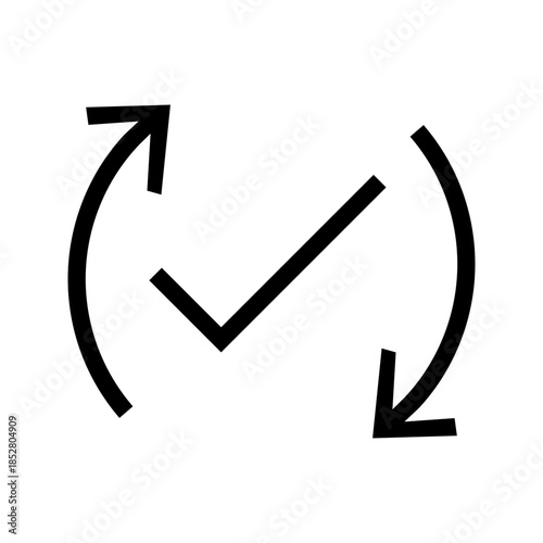 Total Quality Management icon vector image. Suitable for mobile apps, web apps and print media.