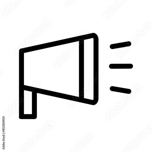 Announcement icon vector image. Suitable for mobile apps, web apps and print media.