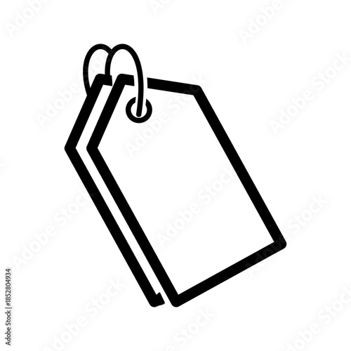Tags icon vector image. Suitable for mobile apps, web apps and print media.