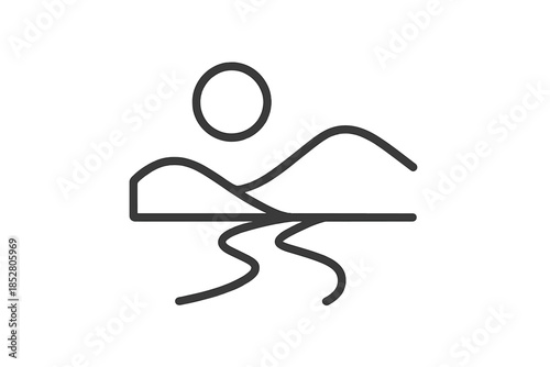 Abstract Landscape Icon
