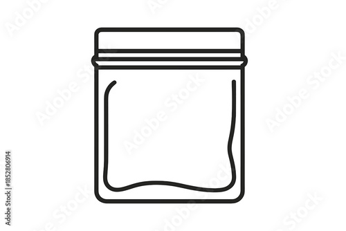 Contour of a Ziplock bag with contents