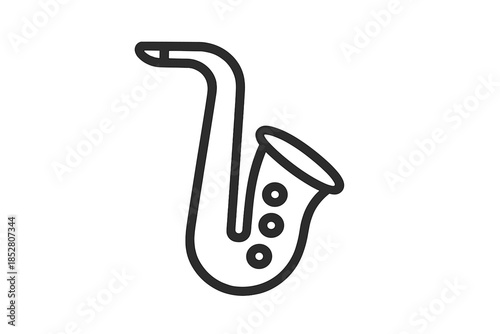 Saxophone icon on a gradient background