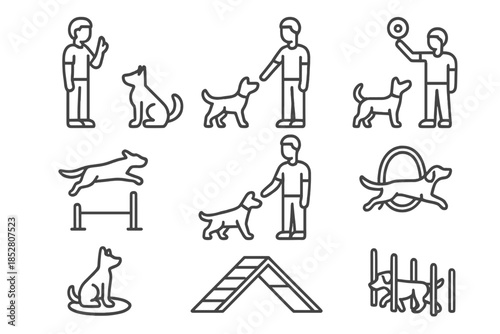 Dog Training and Agility Icons