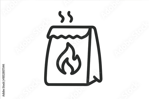 Hot Food Bag Icon