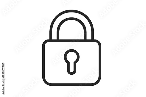 Padlock icon on a gradient background