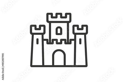 Castle icon with gradient background