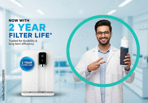 Advanced Water Purifier Offers 2-Year Filter Life