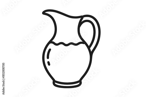 Pitcher outline on gradient background