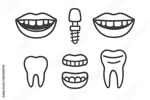 Dental Icons Set