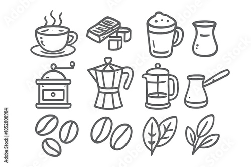 Coffee icons collection