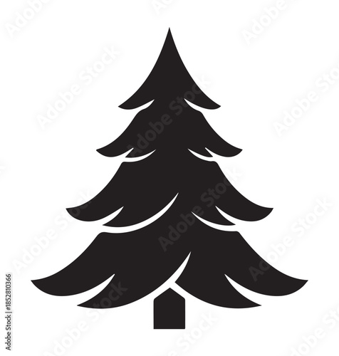 Green Leafy Tree Vector Illustration Representing Nature Growth and Environmental Sustainability for Eco Friendly Design Projects