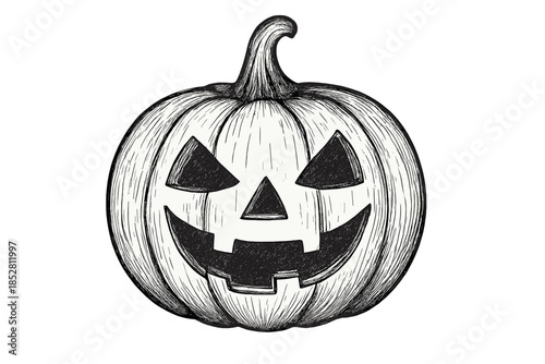 Halloween Jack-o'-lantern Sketch