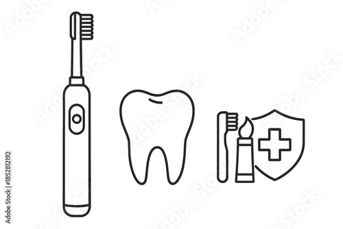 Dental Hygiene and Oral Care Icons