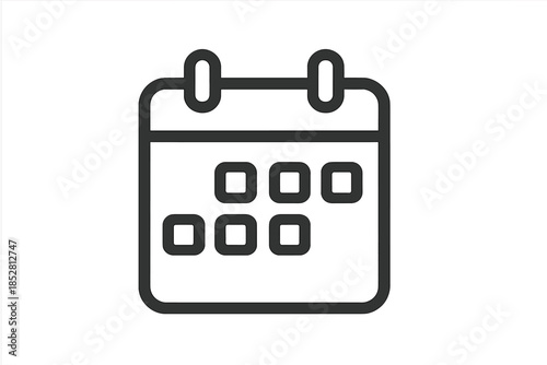 Calendar Icon with Grid