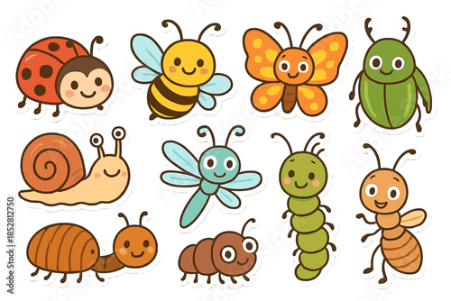 Cute Cartoon Bugs and Insects Collection