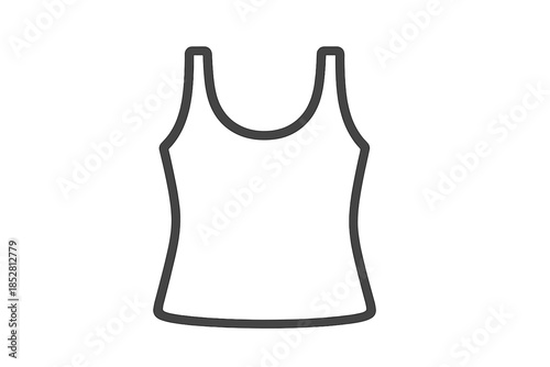 Sleeveless Top Outline