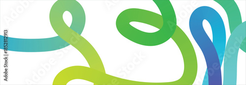 Abstract Color Lines Pattern. Vector Rainbow Gradient Ribbons.