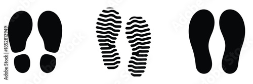 Human footprint icon, vector illustration showcasing a single footprint, perfect for environmental designs