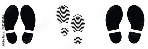 Human footprint vector icon, ideal for outdoor, nature
