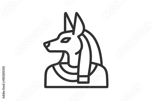 Anubis Egyptian Deity Icon