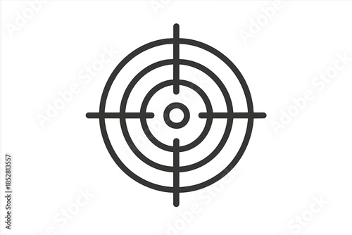 Target symbol on a gray gradient background