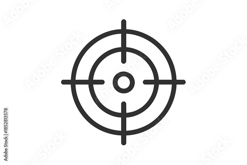 Target icon on a gray background